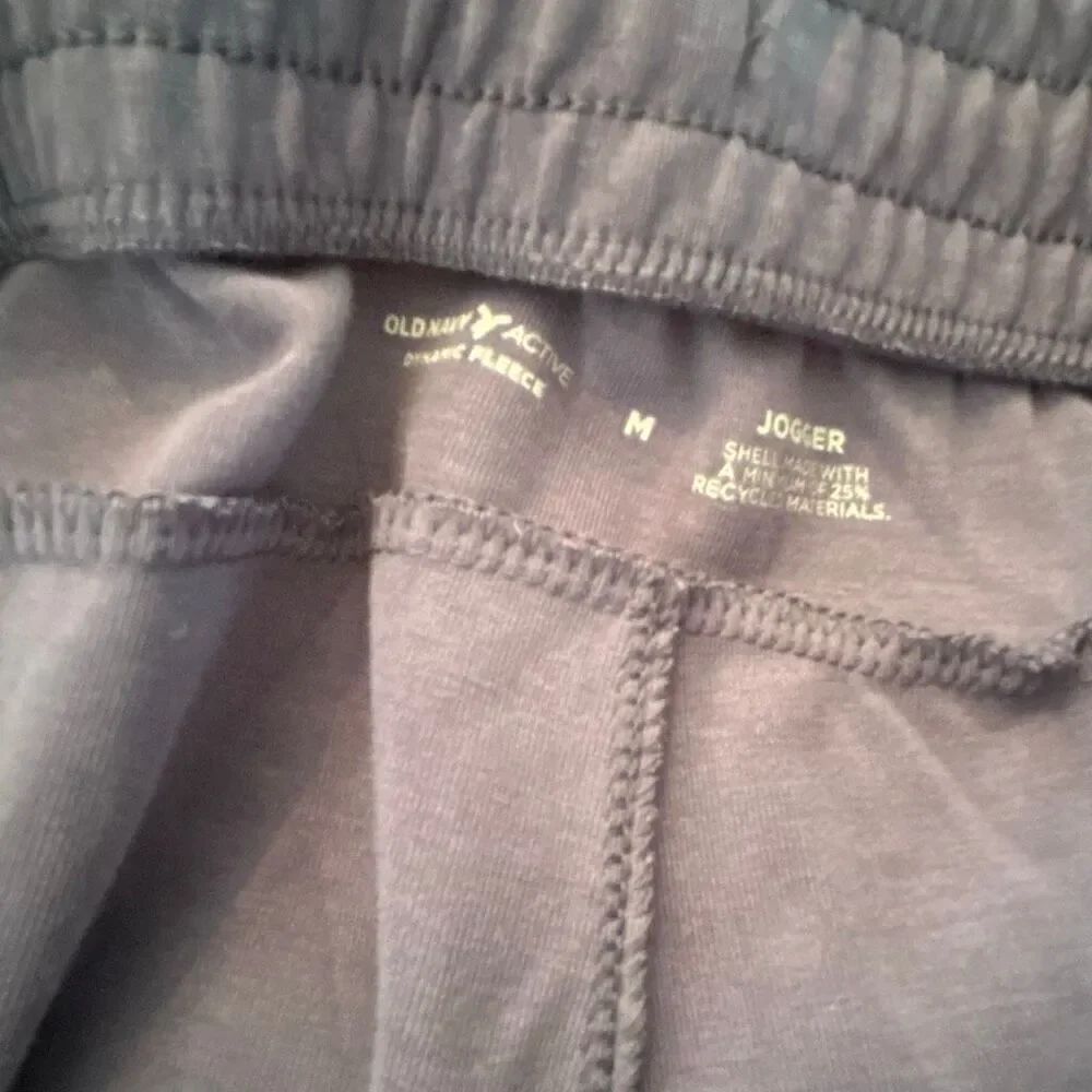 Old Navy active dynamic fleece gray/blue joggers size m men's - Picture 4 of 4